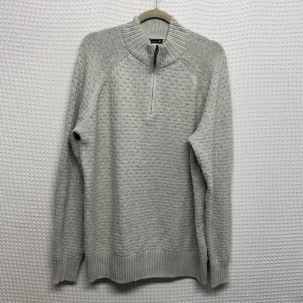 Smartwool Gray Woven Chup Tahti 1/2 Zip Sweater Pullover Men XL China